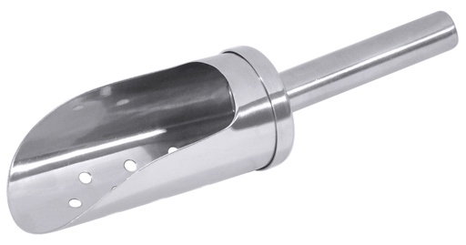 [CTO-1031/100] Eisschaufel aus Edelstahl mit 5mm Lochung
