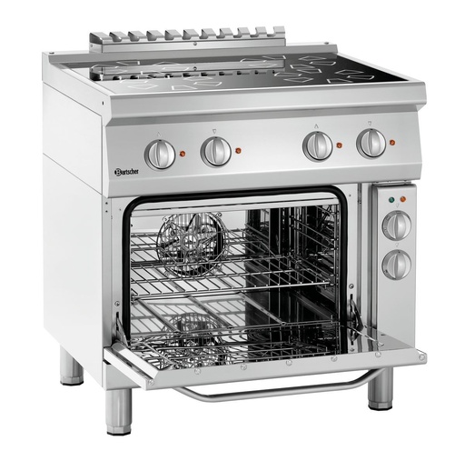 [BAR-287431] Elektroherd Serie 700, 4 Kochzonen und Backofen Bartscher