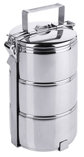 [CTO-4012/123] Etagen-Essensträger mit 3 Etagen aus Edelstahl 18/10