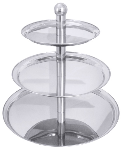 [CTO-3232/003] Etagere Contacto 3-stufig aus Edelstahl hochlänzend