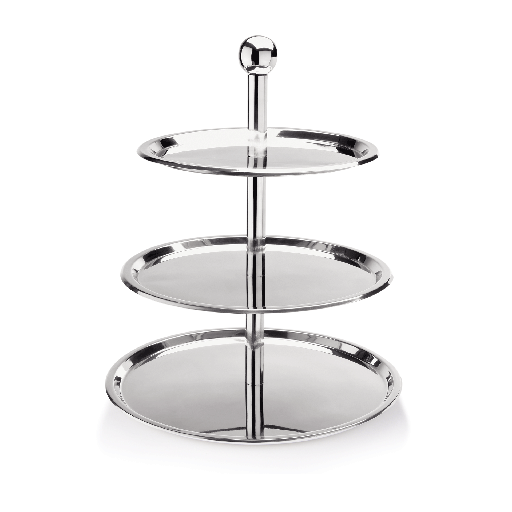 [WAS-1418003] Etagere 3-stufig aus Chromnickelstahl