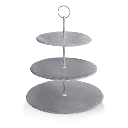 [WAS-3312003] Etagere 3-stufig aus Naturschiefer