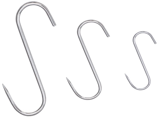 [CTO-485/080] Fleischhaken Contacto aus Edelstahl stumpfes/spitzes Ende