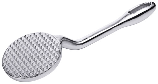 [CTO-1075/075] Fleischklopfer mit geriffelter Klopffläche aus massivem Zinkguss