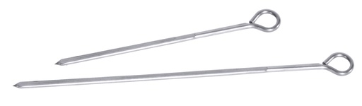 [CTO-55/200] Fleischspieße kantig aus Edelstahl (12 Stück)