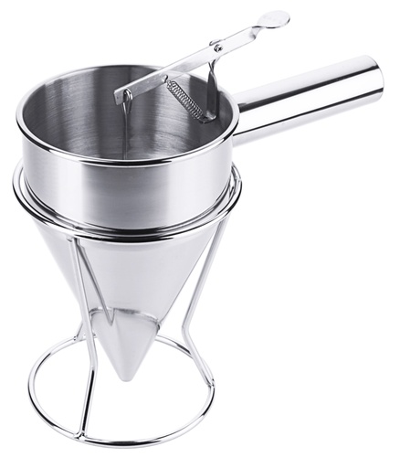 [CTO-4480/130] Fondanttrichter Durchlauföffnung 8 mm aus Edelstahl