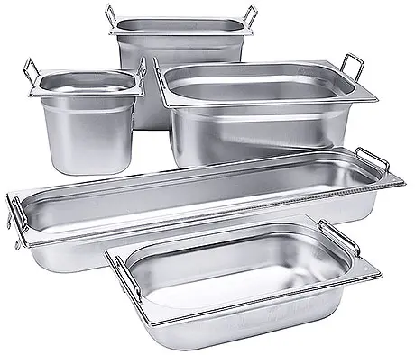 [CTO-7211/065] Gastronorm-Behälter Serie 7200 mit Fallgriffen stapelbar aus Edelstahl