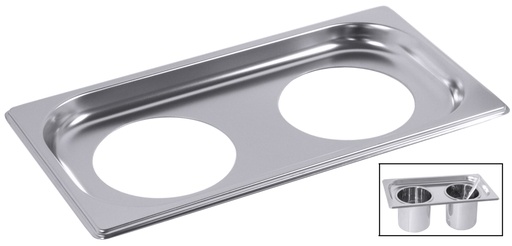 [CTO-7053/013] Einsatzblech GN 1/3 aus Edelstahl 18/10