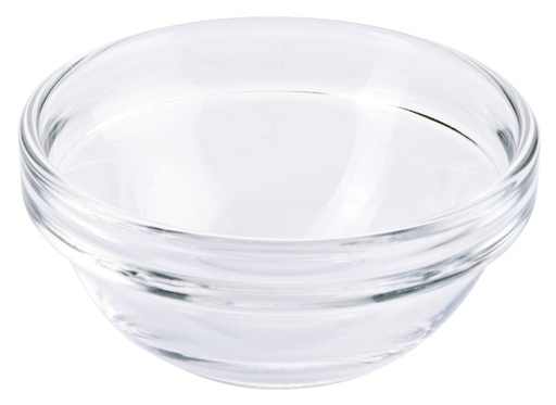 Glasschalen aus klarem gehärtetem Glas, stapelbar