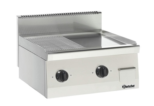 [BAR-132255] Griddleplatte Elektro 600, halb glatt/halb gerillt Bartscher