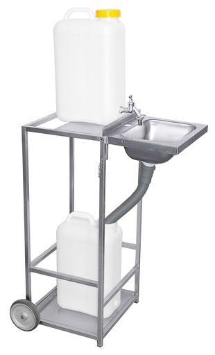 [CTO-4007/850] Mobiles Waschbecken Contacto 45x 36cm aus Edelstahl