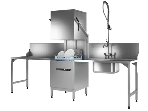 [ECO-H604S-12B] Haubenspülmaschine ECOMAX H604S-12B