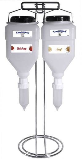 [CTO-1463/002] Dispensersystem "Saucenkuh" DUO 2x 5,5 Liter