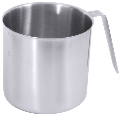 Messbecher zylindrisch aus Edelstahl 18/10