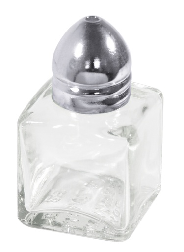 [CTO-1429/001] Mini-Streuer 'Würfel' aus glattem Pressglas