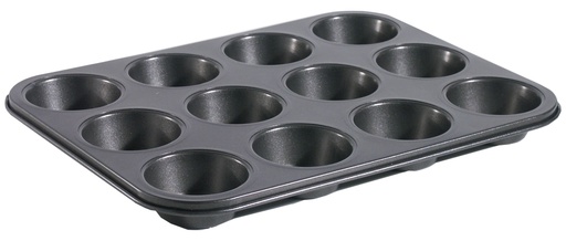 [CTO-6313/012] Muffinform Contacto mit Antihaftbeschichtung 12 Stck. (Ø 70x30 mm)