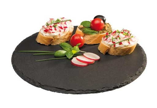 [APS-968] Naturschieferplatten 'Morra', rund