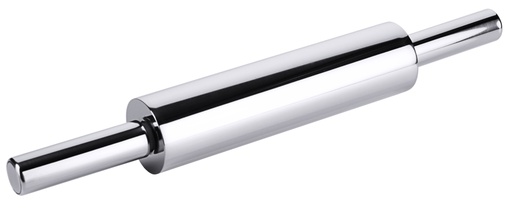 [CTO-1717/490] Teigrolle ganz aus Edelstahl hochglänzend mit beweglichen Griffen  ∅ 6,5cm