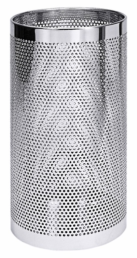 Papierkorb / Schirmständer aus Edelstahl perforiert