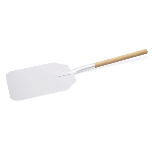 [WAS-2293660] Pizzaheber/ Pizzaschaufel aus Aluminium und Holz 28x23cm, 66cm lang