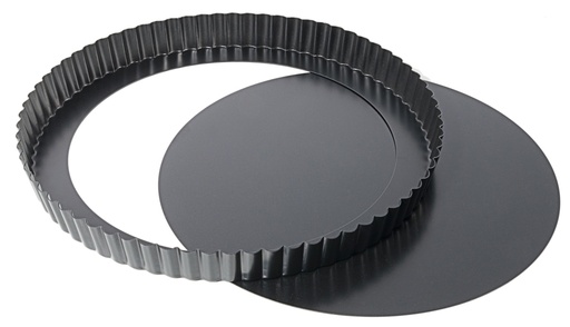 [CTO-736/240] Backform: Form Quiche -/ Tortenboden aus PTFE antihaftbeschichtetem Stahlblech