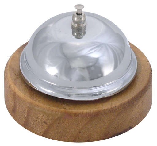 [CTO-1048/001] Rezeptionsklingel mit lackiertem Holzfuss