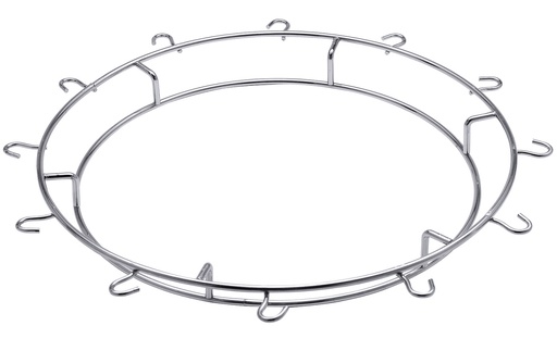 [CTO-287/912] Verchromter Ring Contacto zum Einhängen von 12 Sektflöten