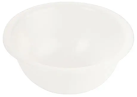 [CTO-1340/160] Rührschüsseln stapelbar aus transparent-weißem Polypropylen