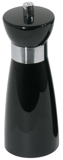 [CTO-6863/182] Salzmühle Contacto 0,15 Liter aus schwarzem Acrylglas