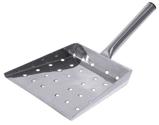 [CTO-280/340] Fettschaufel gelocht aus Edelstahl 18/10, 21,5x17,5cm