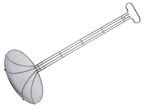[CTO-92/280] Frittierschaufel ∅ 28cm rund aus Edelstahl