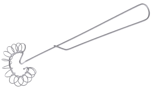 [CTO-900/250] Spiralbesen 29cm ganz aus Edelstahl 18/10