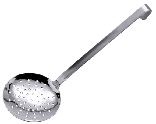 [CTO-73/060] Schaumlöffel mit kurzem Stiel aus Edelstahl