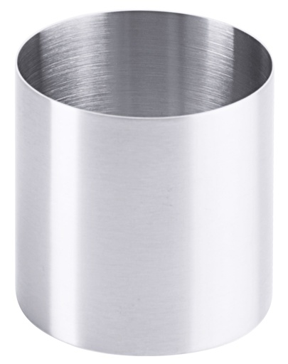 [CTO-698/060] Mousseform/ Schaumspeisering, rund aus Edelstahl 