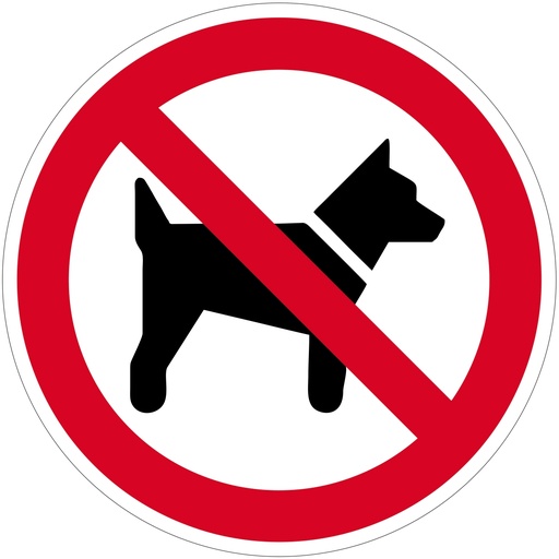 [CTO-7675/013] Schild "keine Hunde"
