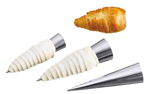 Schillerlocken -/ Cornet-Form aus Edelstahl 18/10 