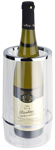 [CTO-6787/230] Weinkühler doppelwandig aus durchsichtigem Polystyrol