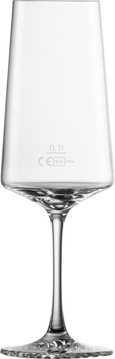 [SZW-123400] Sektglas ECHO mit Füllstrich 0,1l mit Moussierpunkt Zwiesel Glas