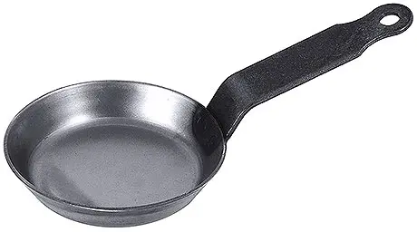 [CTO-5030/120] Eisen-Blinispfännchen ∅12cm aus ungeschwärztem Stahl 