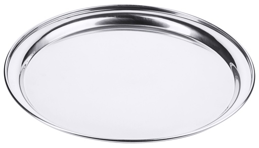 [CTO-66/300] Serviertabletts rund aus Edelstahl hochglänzend