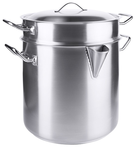 [CTO-2129/240] Simmertöpfe aus Edelstahl matt poliert