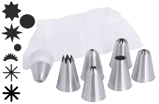 [CTO-1711/007] Spritztüllensatz 7 teilig