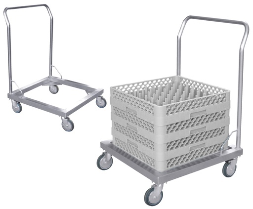 [CTO-8107/600] Transportwagen Contacto für Spülkörbe aus Edelstahl