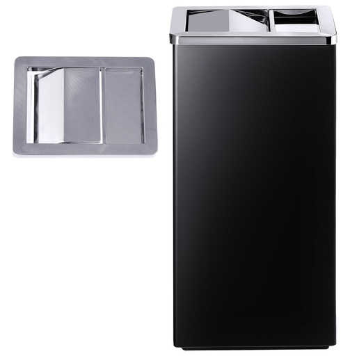 [CTO-1621/610] Standascher aus matt schwarz lackiertem Stahlblech