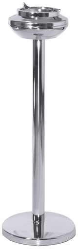 [CTO-1614/600] Standaschenbecher aus hochglanzverchromten Stahl 