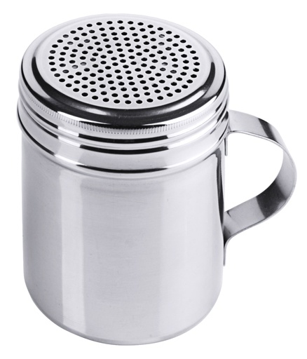 [CTO-1420/070] Streuer 0,3 l mit Schraubdeckel und Griff aus Edelstahl