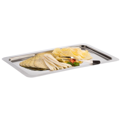 Edelstahl APS - Tabletts GN 'Profi Line' mit Dekor Rand