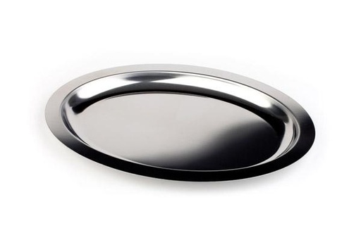Tablett 'Finesse' oval aus Edelstahl