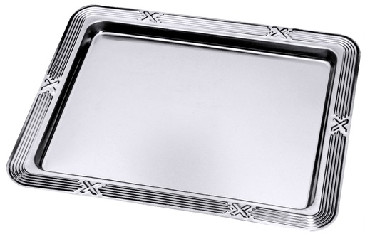[CTO-5812/325] GN-1/2 Tablett mit Dekorrand aus Edelstahl