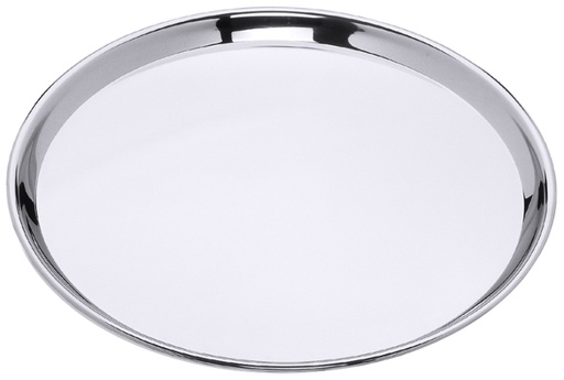 [CTO-52/410] Tablett ∅ 41cm rund aus Edelstahl 18/10